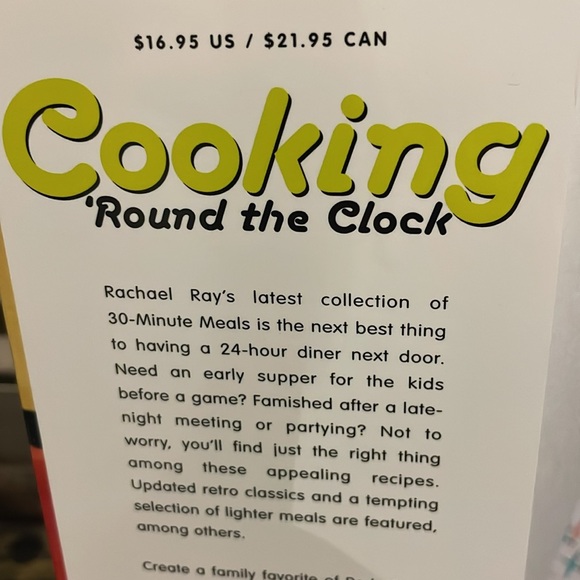 Rachel Ray Cooking 'Round the Clock Food Network cookbook softcover - Picture 2 of 5